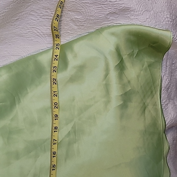 Delicates brand green slip dress nightgown lace sequin details size large - Picture 14 of 17